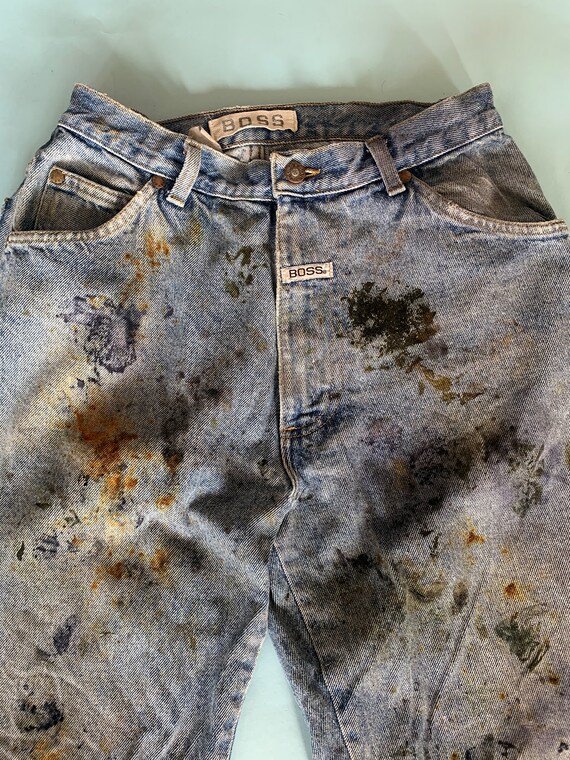 Vintage Distressed Boss Jeans - Etsy 
