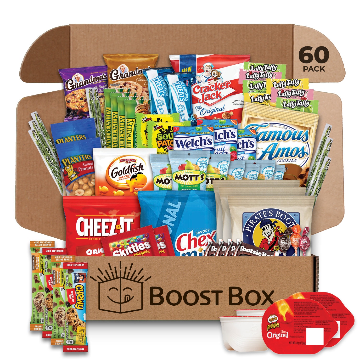 Snack Box Care Package (150) Variety Snacks Gift Box Bulk Snacks  -valentines day College Students, Military, Work or Home - Over 9 Pounds of  Snacks!