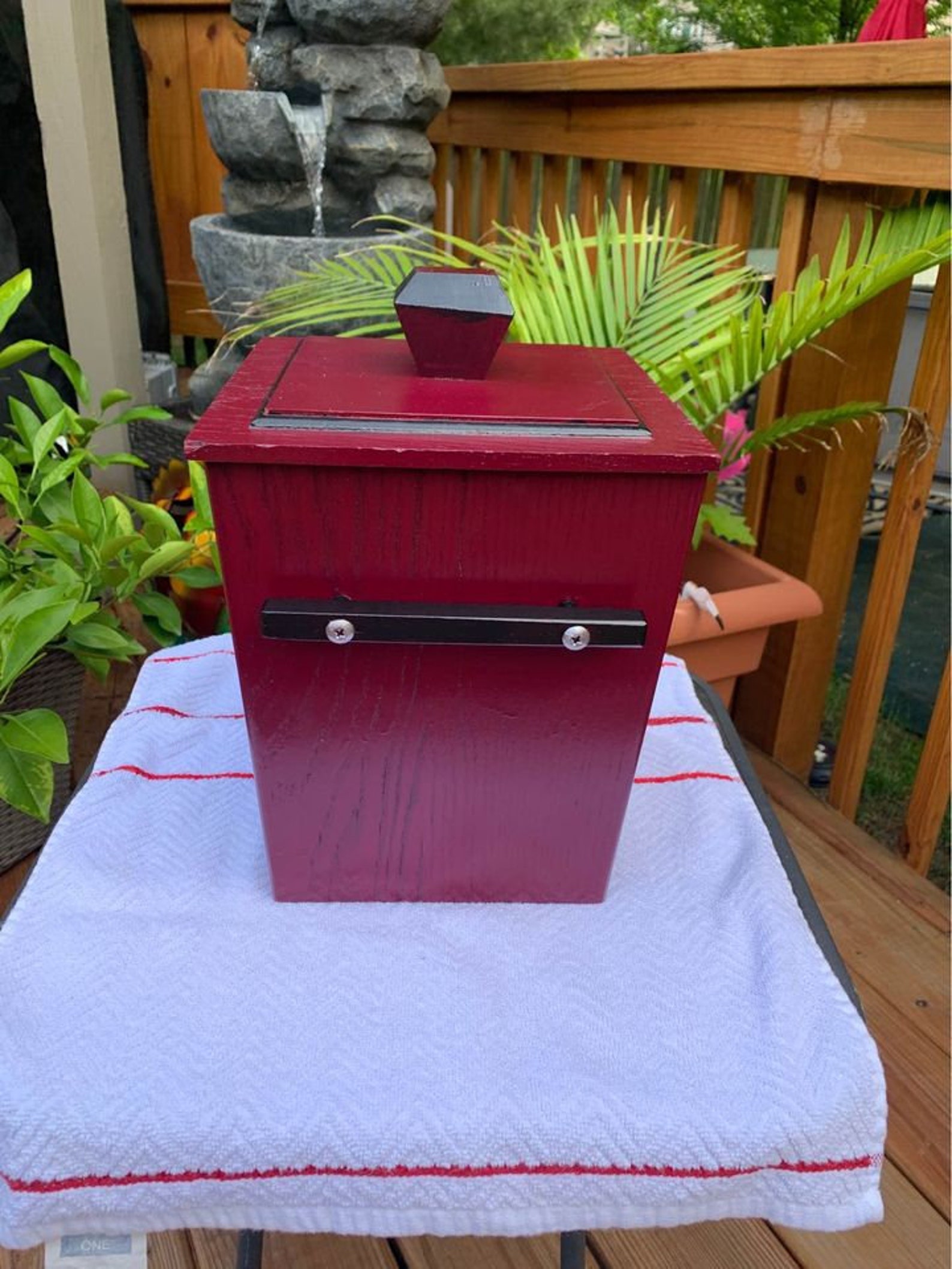 Refinished Wooden Ice Bucket Etsy