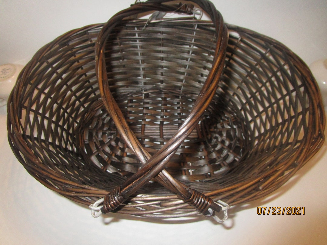 16 Coffee Color Wicker Basket With Handles Will Make a Nice Easter