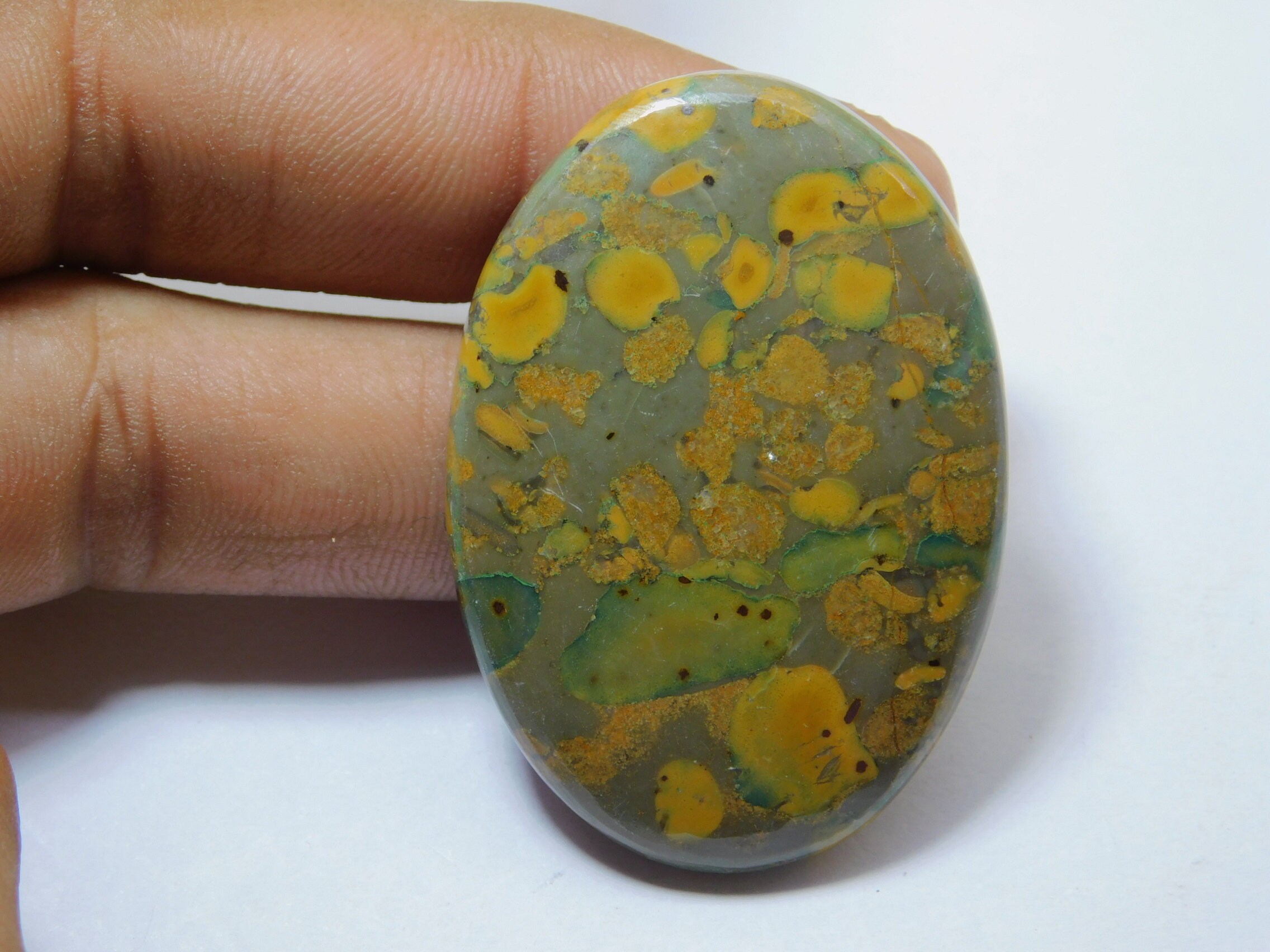 Natural Flower Jasper Cabochon Top Quality Flower Jasper Etsy UK