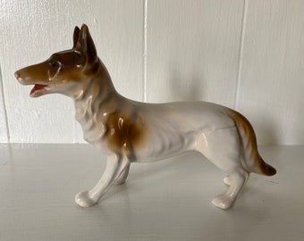 Vintage Ceramic Japanese Dog Figurine