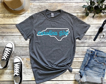 Carolina Girl T-Shirt, North Carolina Women's Shirt, NC T-shirt, Ladies North Carolina Shirt