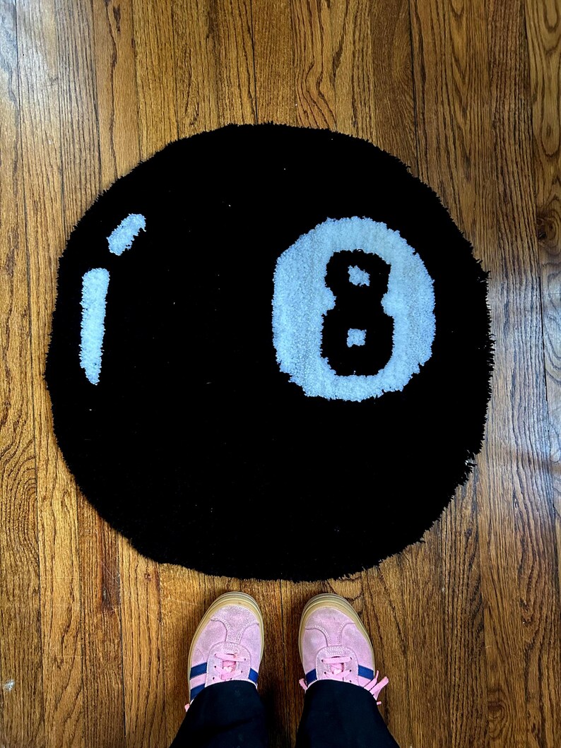 Magic 8 Ball Hand-tufted Rug - Etsy
