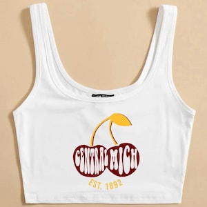 CUSTOM University cropped tank top tailgate tank custom college apparel tailgate crop top game day tank tailgate shirt college tank