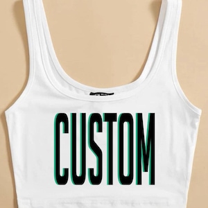 CUSTOM University cropped tank top tailgate tank custom college apparel tailgate crop top tailgate shirt college shirt tank top