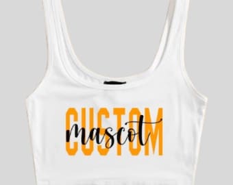 Top corto personalizado de la universidad: Ropa para el día del partido universitario