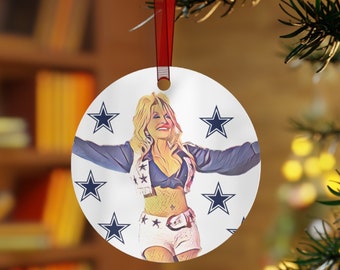 Dolly Parton Dallas Cowboys Ornament: Country Music Fan Gift