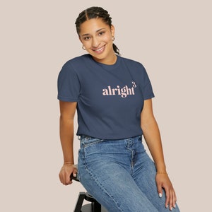 alright, alright, alright tee in denim blue, matthew mcconaughey, austin, texas t-shirt