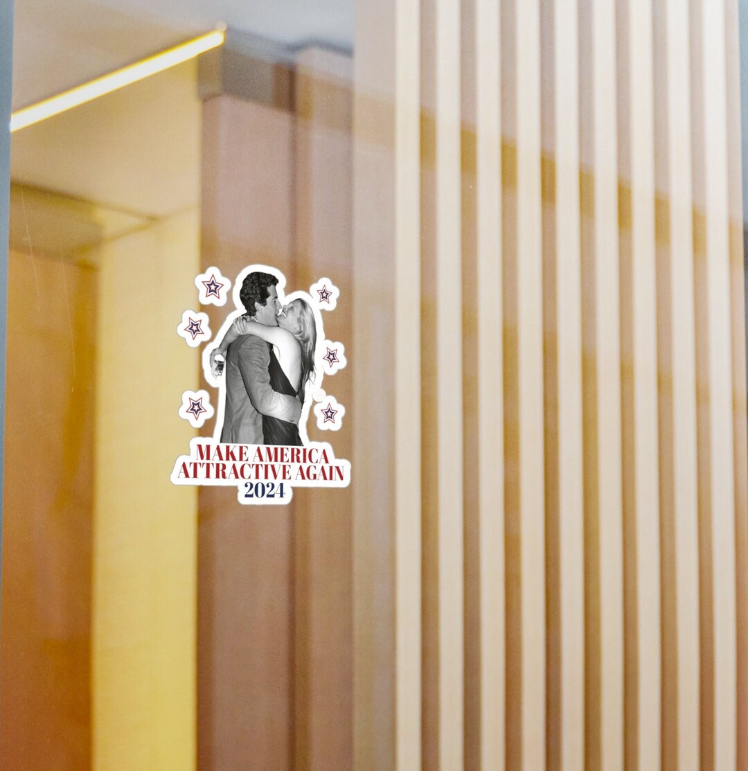 Jfk Jr. Sticker CBK & JFK Jr. Tribute Sticker: Political Humor Art, Waterproof Vinyl ...