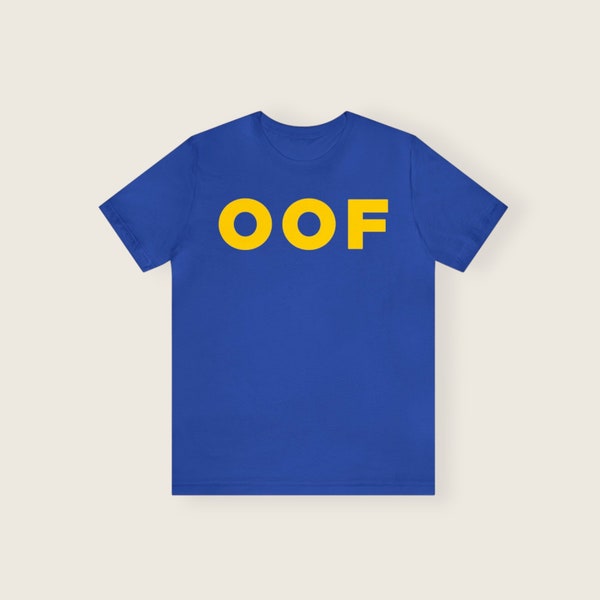 OOF Short-Sleeved T-Shirt, Inspired By American Pop Art and American Conceptual Art, Gift For Boyfriend, Express Shipping