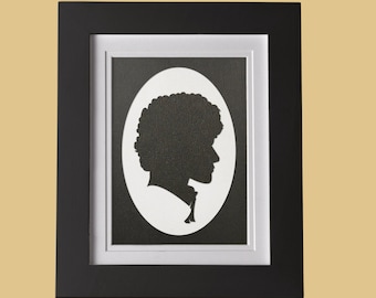 Doctor Who - Colin Baker Sixth 6th - Victorian Paper Silhouette Portrait