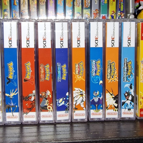 Auflistung für alle 8 Pokemon 3DS Hüllen von X bis Ultra Moon (siehe andere Auflistung oder DS Titel)