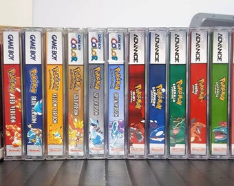 Listing for all 11 GB/GBA Pokemon Game Cases from Red to Leaf Green (see description)