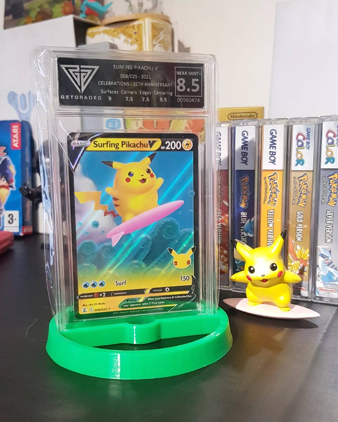 Graded Pokemon Card Display Stand Etsy UK