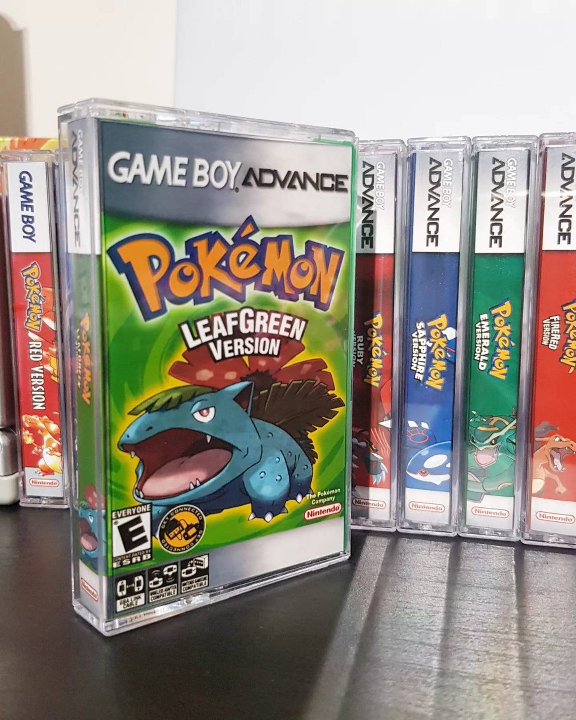 Listing for All 11 GB/GBA Pokemon Game Cases From Red to Leaf Etsy