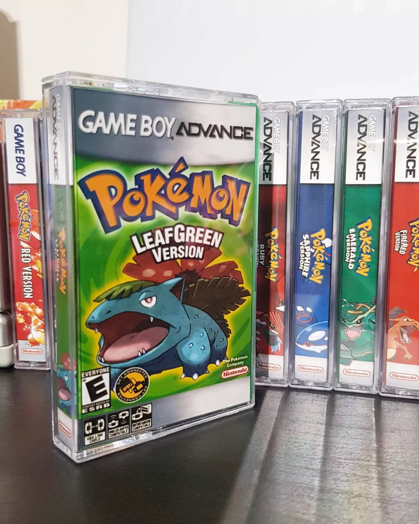 Listing for All 11 GB/GBA Pokemon Game Cases From Red to Leaf Etsy