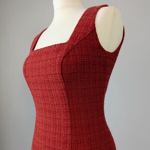 Square Neck Mini Dress Sewing Pattern | Sleeveless Dress Pattern ...