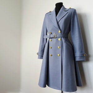 PDF Coat Pattern for Woman Winter Flared Coat Sewing Pattern Wool Fit ...