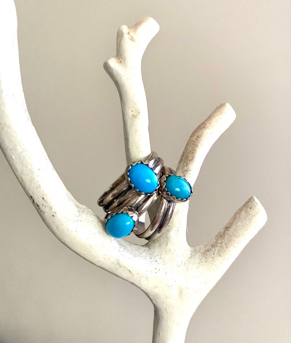 Vintage Stackable turquoise rings. Sold separately. - Gem