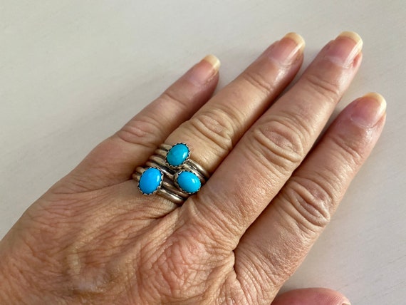 Vintage Stackable turquoise rings. Sold separately. - Gem