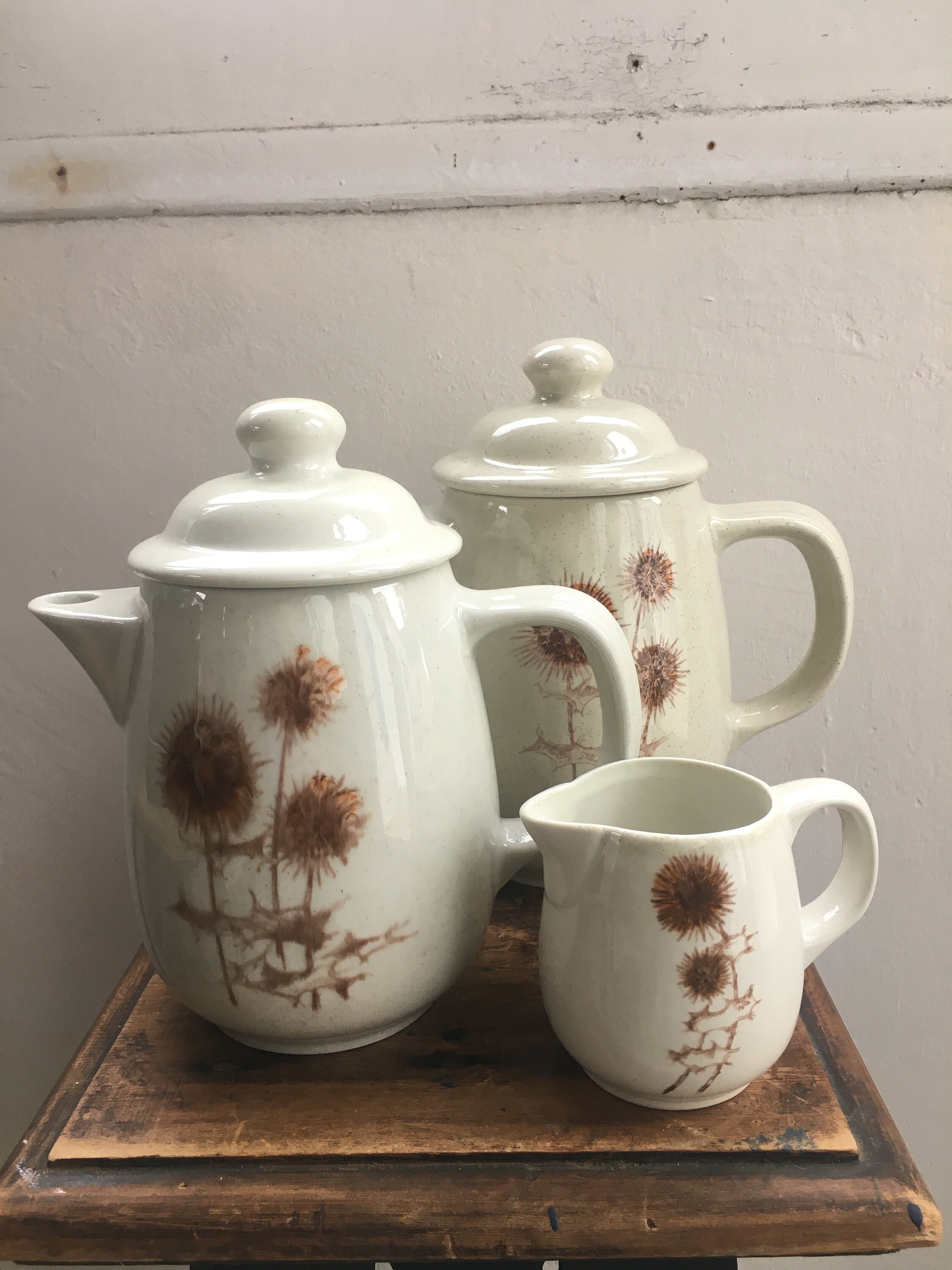 Théière avec Cafetière Assortie et Crémier