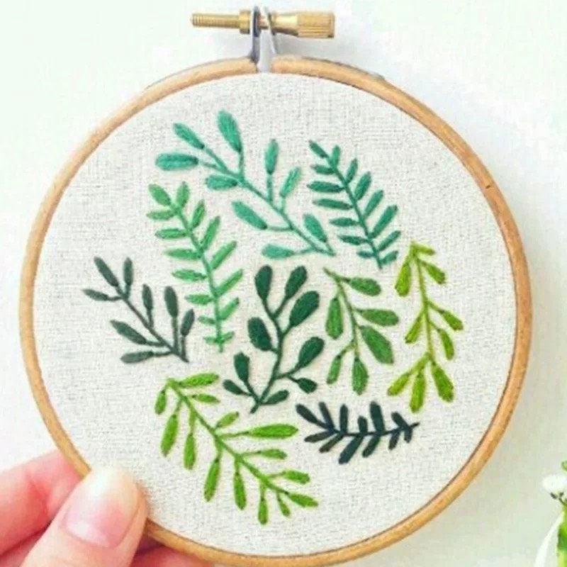 Flower Easy DIY Embroidery Kit for Beginner Printed Pattern Cross Stitch  Needlework Hoop Handmade Sewing Art Craft Dropshipping