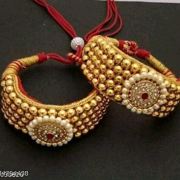 Indian Traditional Jewellery/Indian Wedding Jewellery/Gifts/Indian bajuband/royal rajputi look bajuband/rajasthani armband