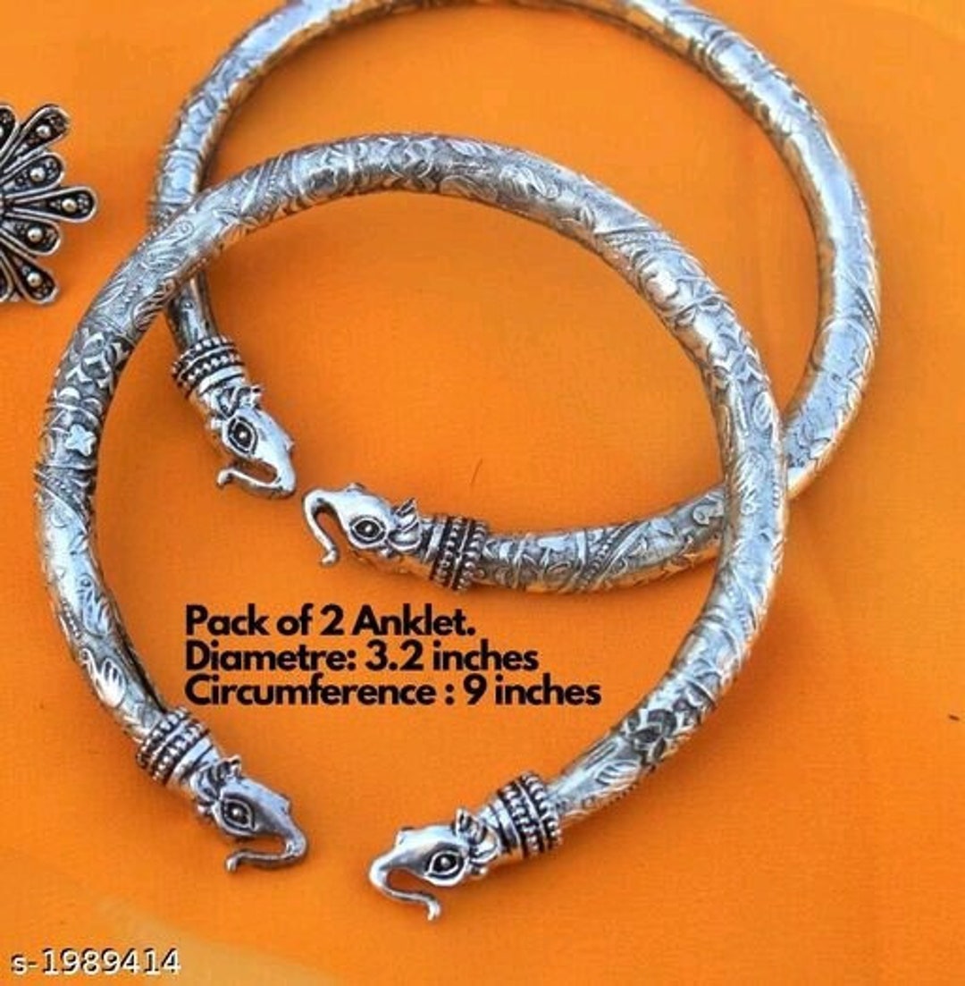 Traditional Stylish Toe Kada Anklets Pair Traditional Stylish Anklets