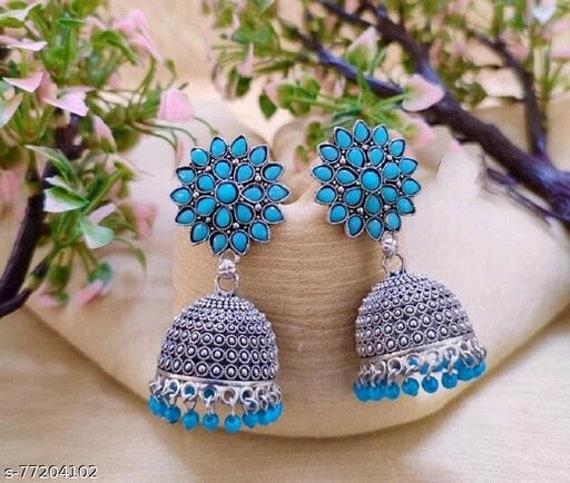 Buy Aqua Blue Earrings Aquamarine Chandelier Sky Blue Something Online in  India  Etsy