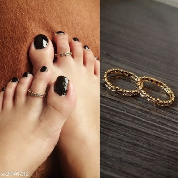 Kushal's Fashion Jewellery Toe Rings - Buy Kushal's Fashion Jewellery Toe  Rings online in India