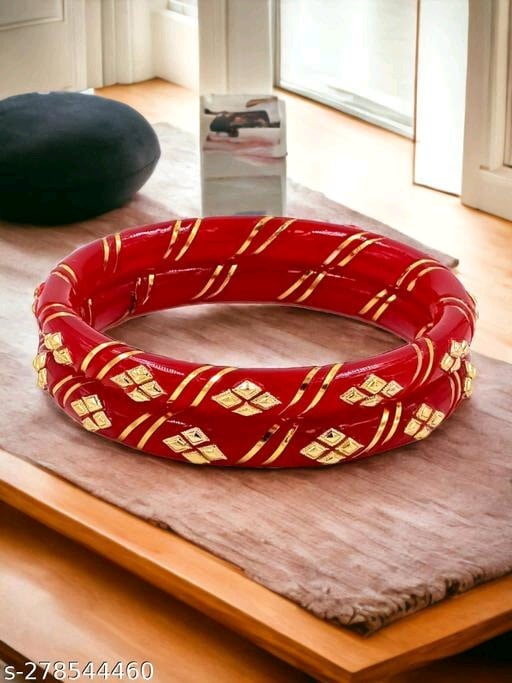 Red sale pola bangles