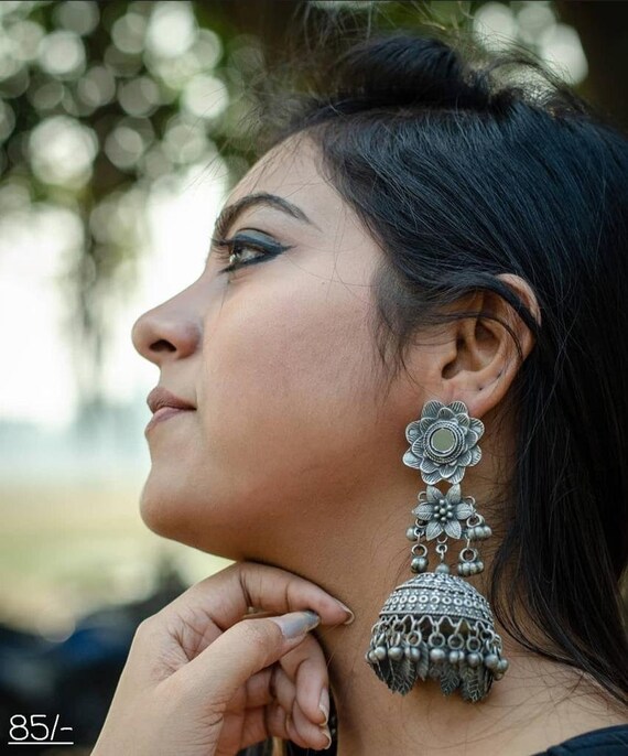 Heavy cheap oxidized earrings