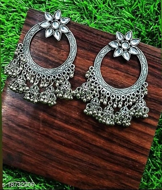 Product Name: *designer big jhumka earrings for wedding latest design party  wear stone jhumki Na... | Jhumka earrings, Jhumka, Party wear