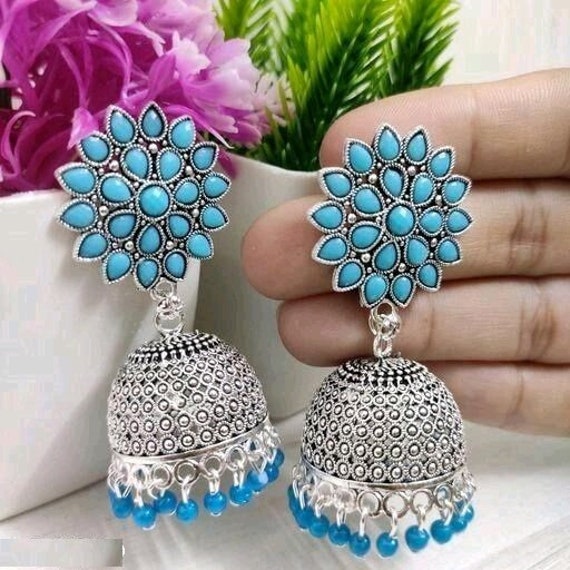 CZ Pacchi Jhumkas - Indian Jewellery Designs