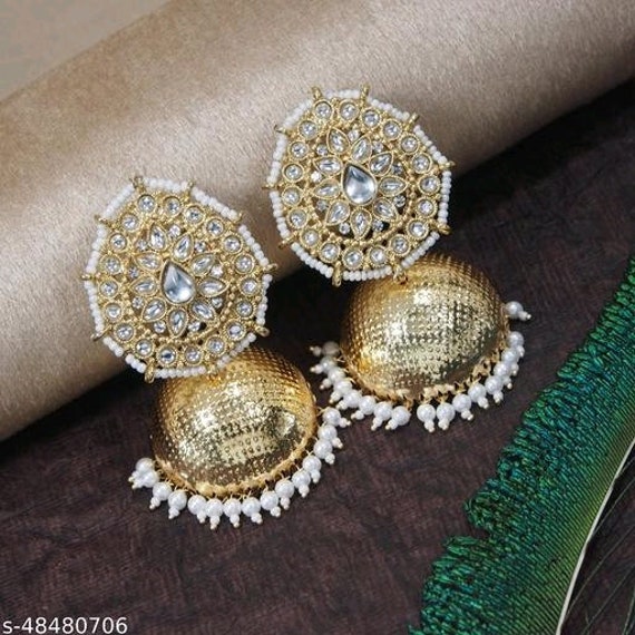 Alloy Dangle Beautiful Multi Color Kundan Earrings For Girls/Women (KDE474)  at Rs 246/pair in Jaipur