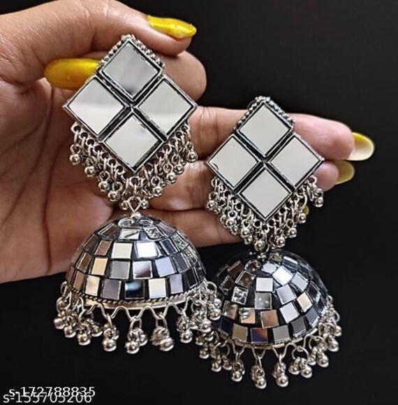 Pin on Silver Look Earrings