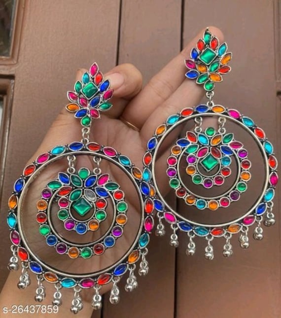 Flipkart.com - Buy JEWERICHE Elite Traditional Design Maroon Color Square  Kundan Jhumka Earring Alloy Jhumki Earring Online at Best Prices in India