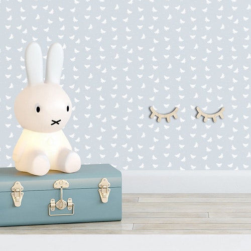 Vintage Space Themed Nursery Wallpaper Yellow Stars Wallpaper Etsy