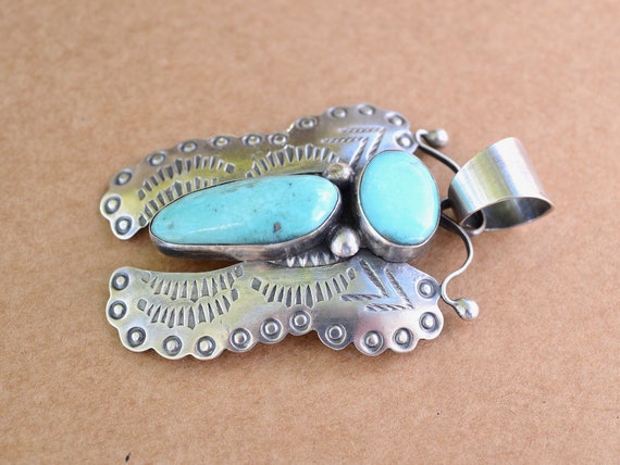 Big and Beautiful Navajo Butterfly Pendant by Chi… - image 7
