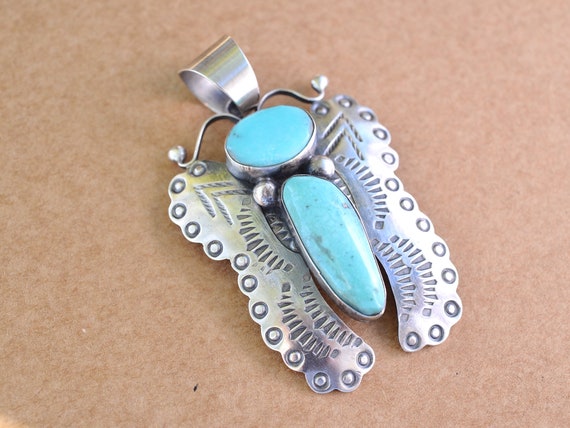 Big and Beautiful Navajo Butterfly Pendant by Chi… - image 5
