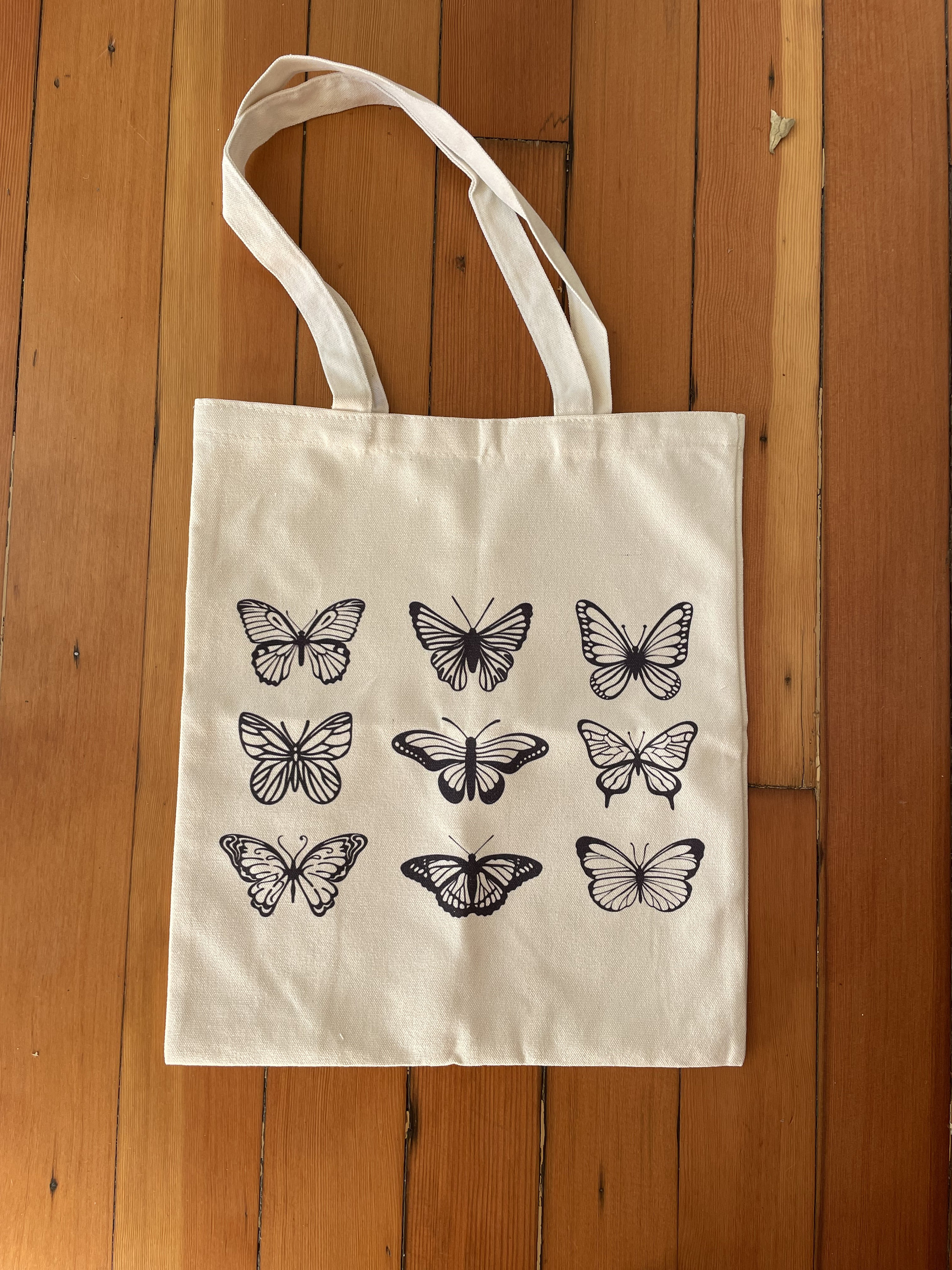 Butterfly Tote Bag Gift Present Reusable Shoulder Bag Monarch - Etsy