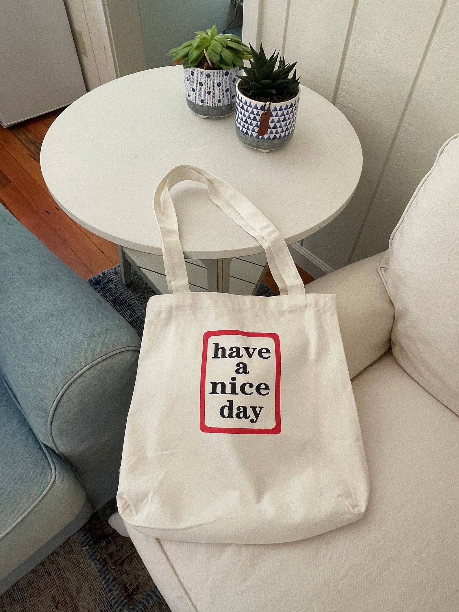 Have a Nice Day Tote Bag Reusable Shoulder Bag Grocery - Etsy