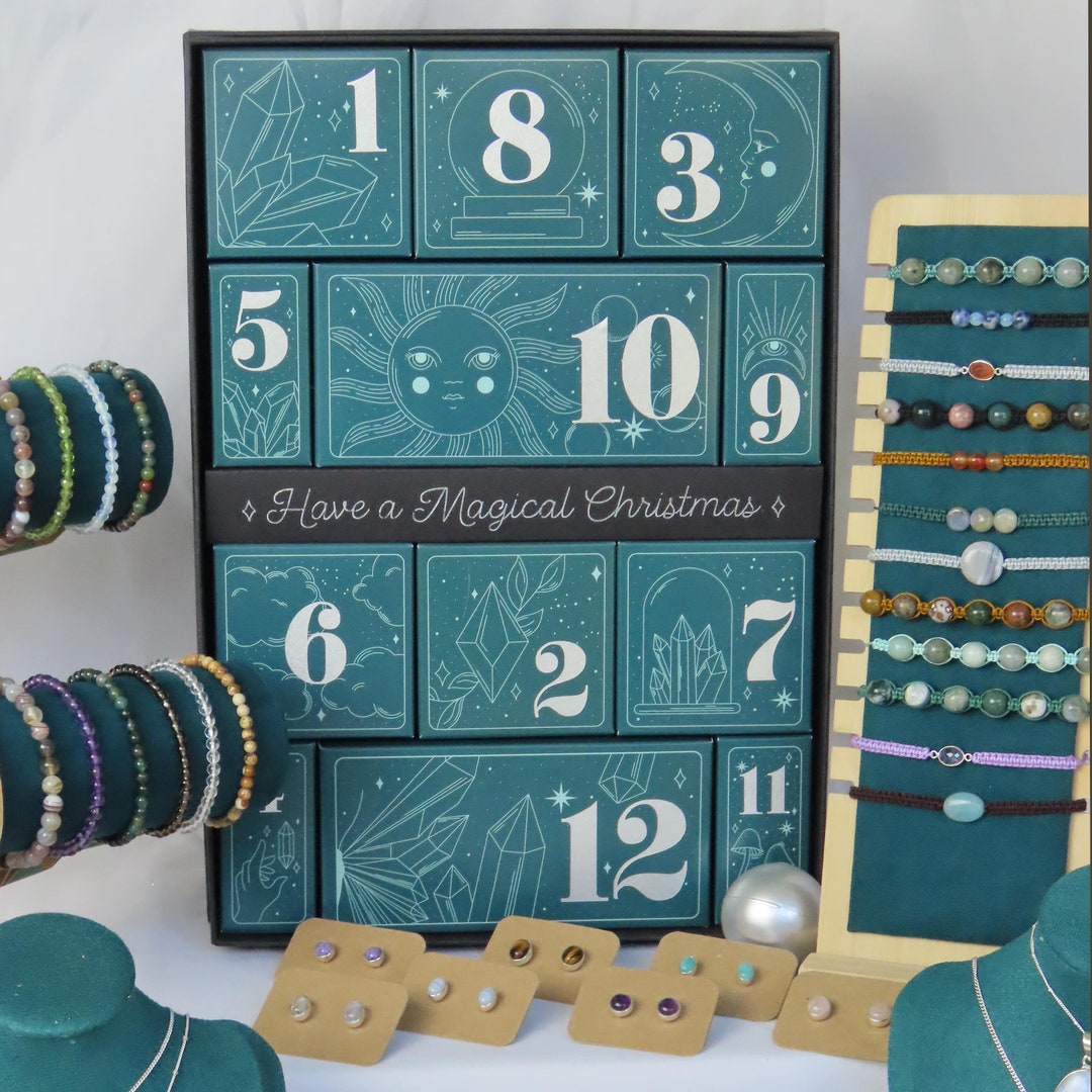 12 Day Crystal Jewellery Advent Calendar Crystal Advent Calendar 2023