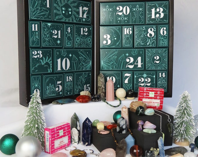 24 Day Silver Crystal Advent Calendar Crystal Advent Calendar 2023