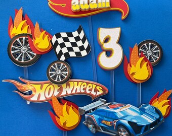 Topo de Bolo hot wheels - Edite grátis com nosso editor online