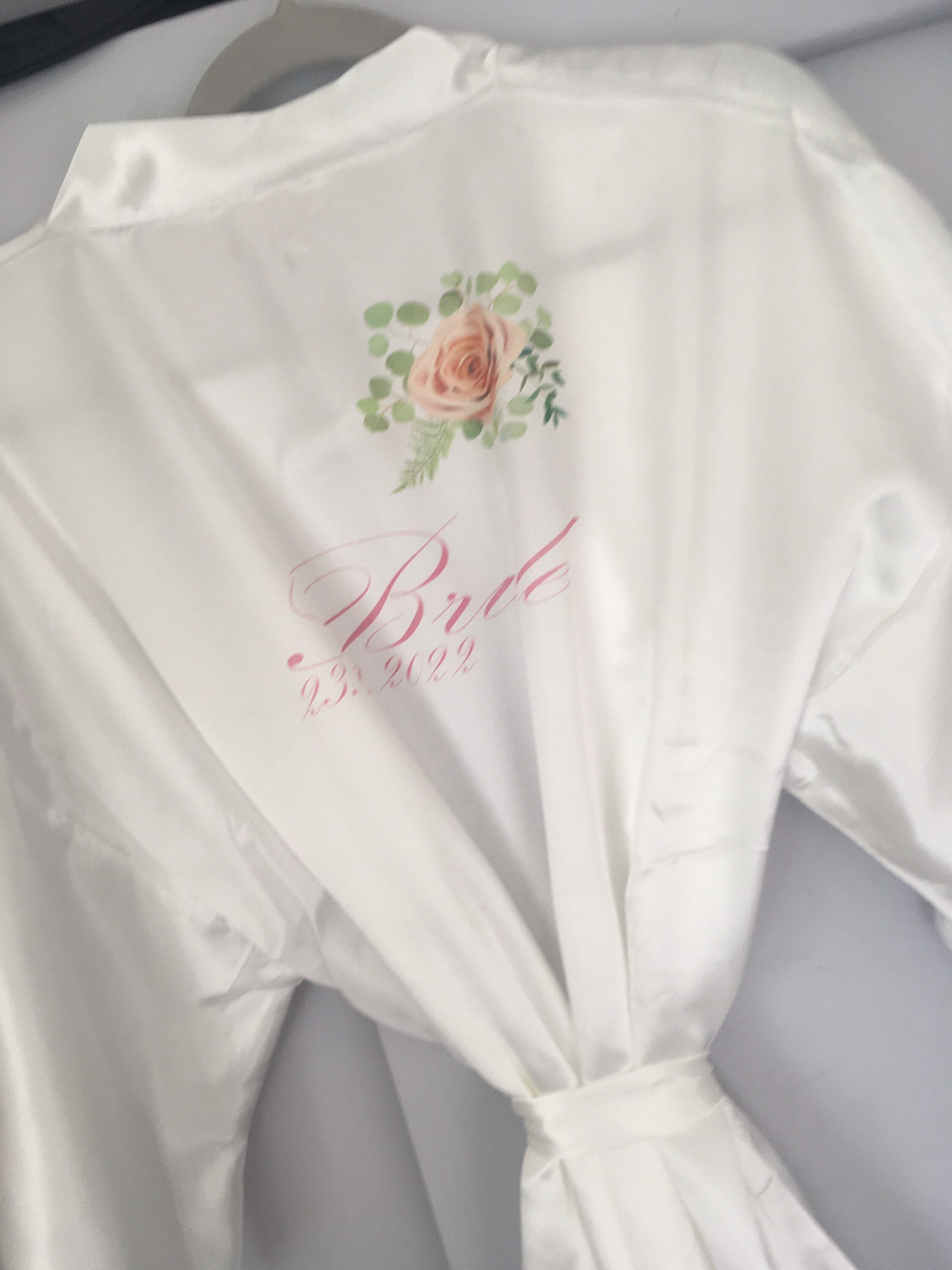Peony bridal dressing gown Etsy