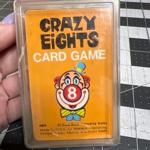 36 Deck Incomplete vintage Whitman Crazy Eights playing cards- 9 cards missing- altered card/ junk journal supplies/vintage playing cards