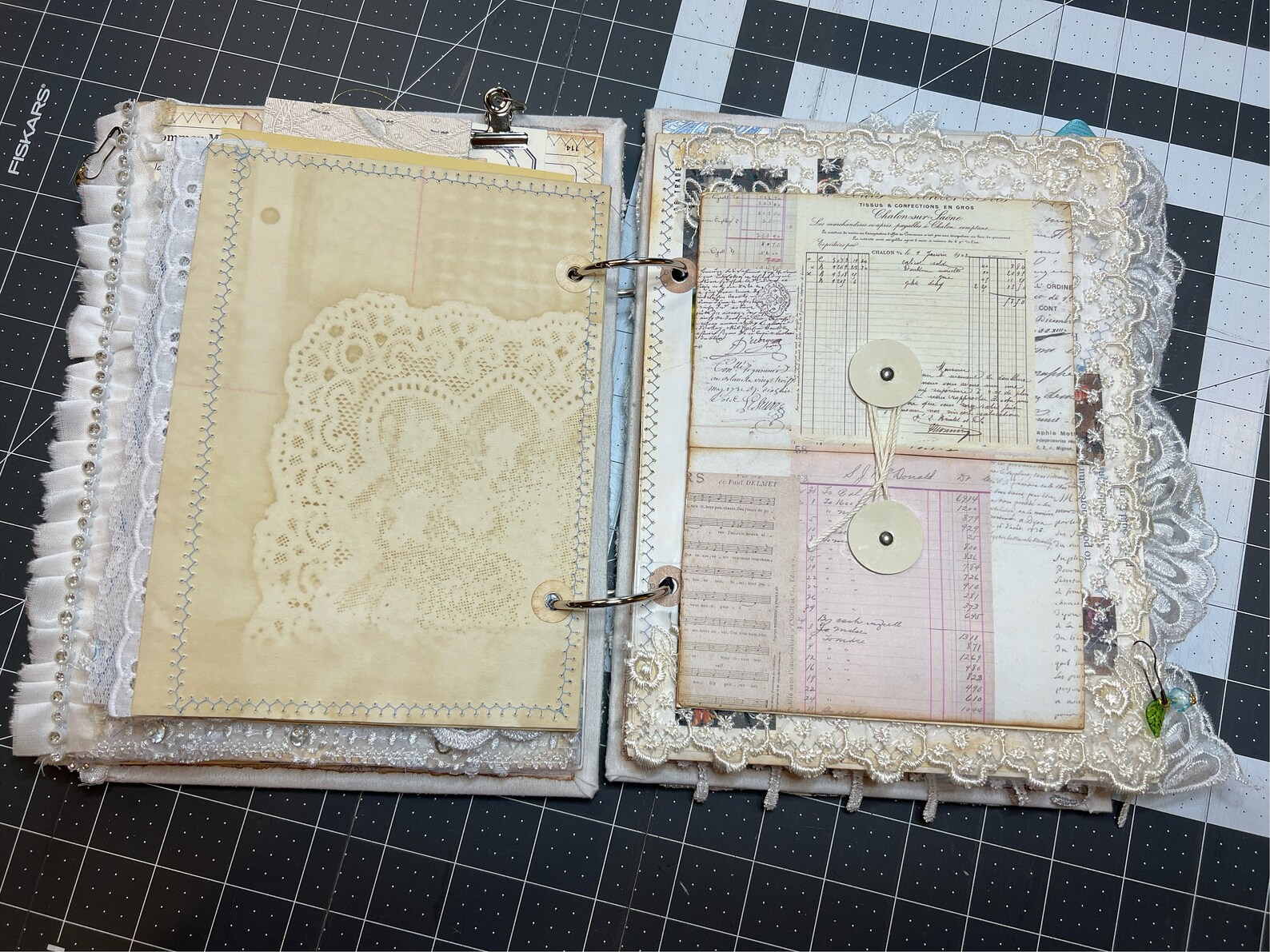 Iris Ring Bound Junk Journal/ Journal/ Victorian Junk Journal/ Gift ...