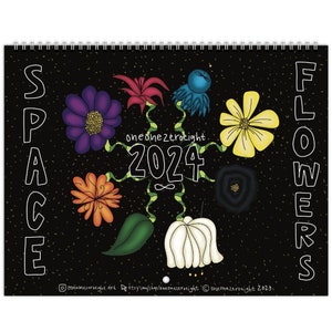 VENTE ! Calendrier 2024 FLEURS DE L'ESPACE (US/CAN)